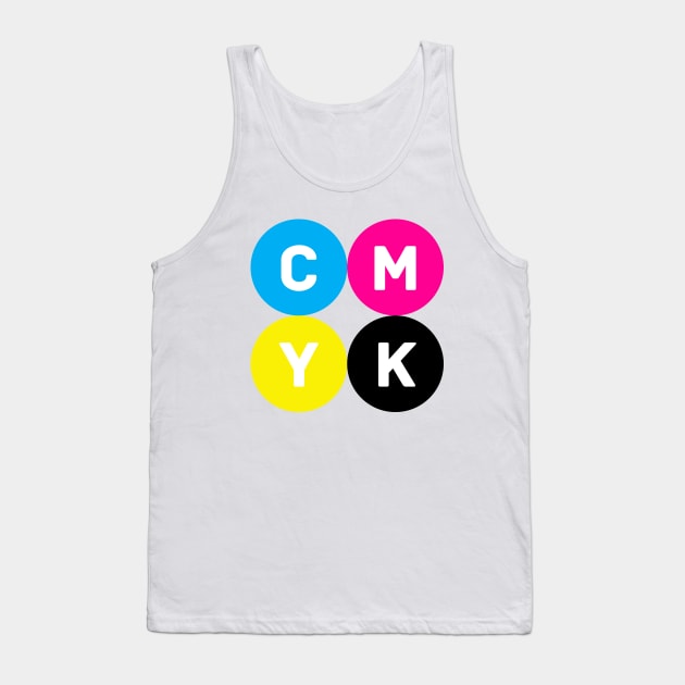 CMYK Circles Tank Top by AndromedaDesigns